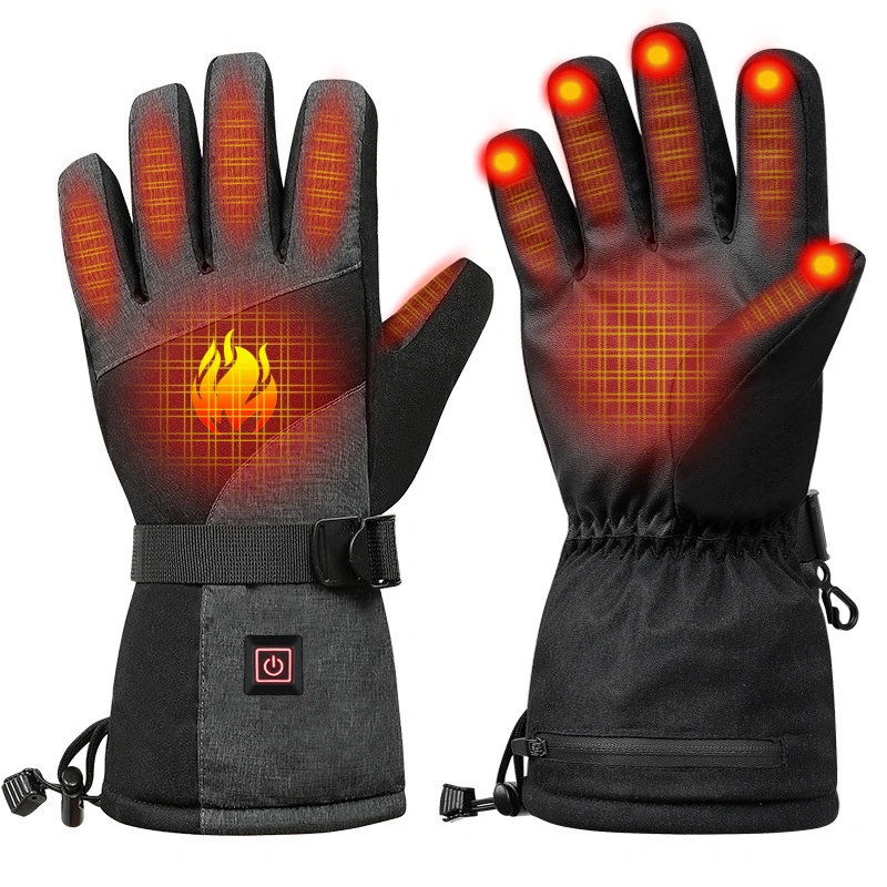 Heated Gloves Adjustable Heating Temperature Waterproof Warm Gloves Thermal Indoor Outdoor Gloves Hand Warmer