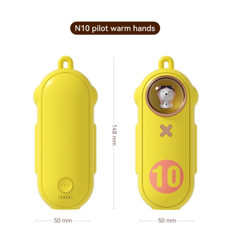 2023 Best Selling Mini Manufacture Hand Warmer Reusable Power Bank Portable Winter Rechargeable Hand Warmer Power Bank