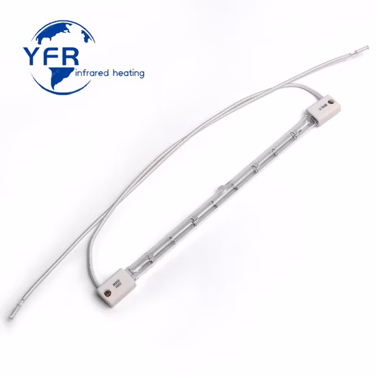 Twin Tube Gold Réflecteur Shour Wave Halogen Heater Infrared Heating Tube Radiation IR Emitter Quartz Ampoule Remplacement Lampe pour Heidelberg Sm74-Sw Roland Machine